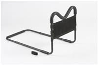 Bed Support Grab Rail Lever. Multiple hand positions ease getting off and on Bed