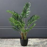Scottish Everlastings Ltd Real Touch Areca Palm Tree 70cm, Green