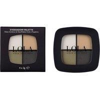 Lola Make Up by Perse Quad Eyeshadow Rich and Intense Colour High Coverage Matte and Satin Eyeshadow for Women,Vegan and Cruelty-Free Eye Makeup Cosmetic Palette for All Skin Types (Neutral Smokey)