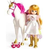 Bigjigs Toys Lottie Dolls Dress Up Doll & Unicorn, White