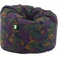 Large Adult Size Army Camo Camouflage Green Bean Bag Gaming Seat With Beans
