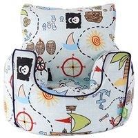Cotton Pirate Island Bean Bag Arm Chair with Beans Toddler Size From Bean Lazy