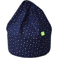 Large Navy Stars Bean Bag With Beans By Bean Lazy