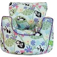 Cotton Purple Panda Bean Bag Arm Chair with Beans Toddler Size From Bean Lazy
