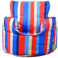 Cotton Coloured Stripe Bean Bag Arm Chair with Beans Toddler Size From Bean Lazy