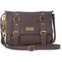 Catwalk Collection Handbags - Women's Leather Cross Body Bag - ABBEY ROAD - Brown