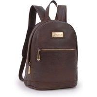 Catwalk Collection Handbags - Antitheft Backpack/Rucksack - Vintage Leather - fits iPad or Tablet - FERN - Brown