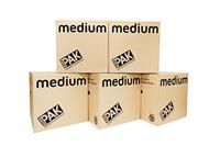 StorePAK Flat Packed Medium Storage Boxes 5 pack