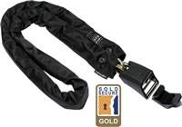 Hiplok Homie Bike Cycle Security Anti Theft Chain Lock With Wall Hook - Black