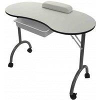 Waterford Manicure Table Beauty Desk Foldable And Portable - White