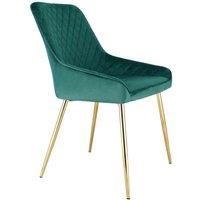 Hamilton Evie Accent Dining Chair In Velvet - Green