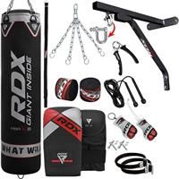 RDX Punch Bag for Boxing Training,Filled Heavy Bag Set With Punching Gloves and Hanging Chain MMA,Great For Grappling, Kickboxing, Muay Thai, Karate, BJJ and Taekwondo,Available In 4FT 5FT