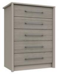 Argos Home Lancaster 5 Drawer Chest - Grey