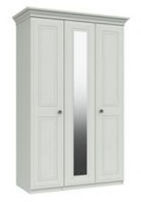 Rendlesham 3 Door Mirror Wardrobe - White