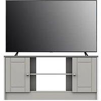 Alderley Ready Assembled Corner Tv Unit Up To 48 Inch  Grey