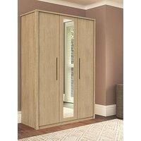 One Call Reign 3 Door Wardrobe With Mirror