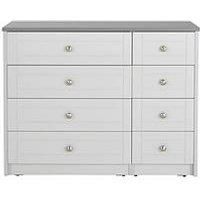 One Call Alderley Ready Assembled 4 + 4 Drawer Chest