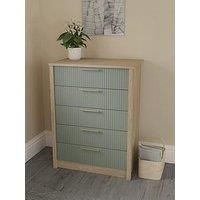 One Call Arvon Ready Assembled 5 Drawer Chest