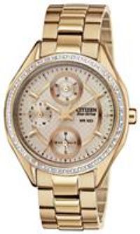 Citizen Ladies Rose Gold Coloured Stainless Steel Watch