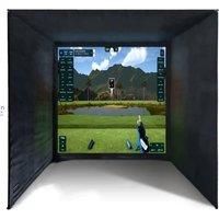SIMSPACE SIM006 Golf Enclosure - 9'10"ft, Black