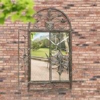 Large Mirror Scroll Shabby Chic Home & Garden Outdoor Wall 4Ft3*4Ft4 130cm*132cm