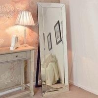 Large Wall Mirror Silver Art Deco Full Length Free standing 5Ft7x1Ft11 170x58cm
