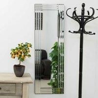 MirrorOutlet Oakley All Glass Triple Edge Bevelled Dress Mirror 120 X 40 Cm