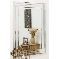 MirrorOutlet Large Venetian Bevelled Wall Mirror 3Ft3X2Ft3 100cm X 70cm, Silver