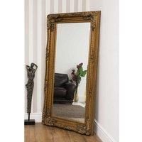 Extra Large Mirror Wall Gold Full Length Vintage Wood 5ft9 x 2ft10 175cm x 84cm