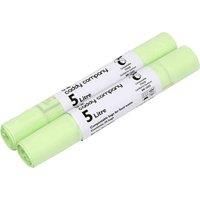50x 5 Litre 5L Compostable Caddy Bags - 2 Rolls - EN13432 Caddy Liners