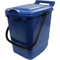 Large Compost Caddy - Green - for Food Waste Recycling (23 Litre) - 23L Plastic Composting Kerbside Bin