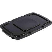 Coral Hard Plastic Lid for Kerbside Outdoor Recycling/Waste Box - Black