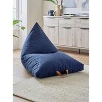 Kaikoo Boucle Triangle Beanbag- Blue