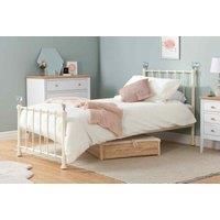 Birlea Jessica Bed - Metal, Cream, Single