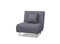 Leader Lifestyle Sofabed, Pebble Grey, Chair Dimensions: W78 x D89 x H81cm