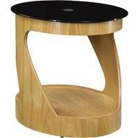Jual San Marino Oak Oval Lamp Table