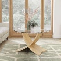 Siena Walnut & Glass Coffee Table