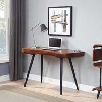 Executive Curve Walnut Desk