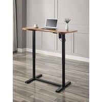 Jual San Francisco Height Adjustable Standing Desk Oak Veneer