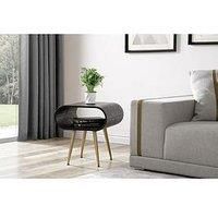 JF722 AUCKLAND LAMP TABLE BLACK and BRASS