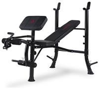 Marcy Eclipse BE1000 Barbell Weight Bench - Black/Red