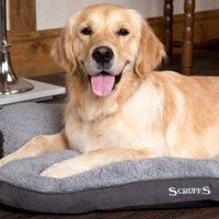 Non Slip Dog Pet Mattress Grey Machine Washable 82 x 58cm