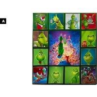 The Grinch Christmas Flannel Blanket- 5 Styles, 4 Size Options!