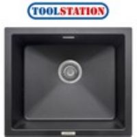 Granite Composite Undermount Kitchen Sink Single Bowl Black
