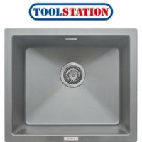 Granite Composite Undermount Kitchen Sink Single Bowl Grey
