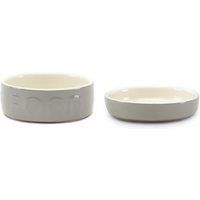 Scruffs Classic 2 Piece Cat Food & Saucer Set - Grey