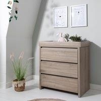Tutti Bambini Nursery Modena Changing Unit - Three Spacious Full-Length Drawers - Oak Finish
