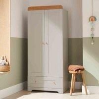 Tutti Bambini Rio Wardrobe - Oak & Dove Grey - Minor Blemish
