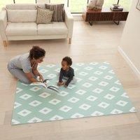Tutti Bambini Puzzle Playmat | 24 Tile Pieces with Clear Storage Bag, Medium-Density Foam, 175 x 120 cm, Suitable for All Ages | Mint