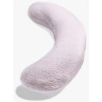 Kally Sleep Sherpa Fleece Full Body Sleep Pillow - Best Orthopaedic Pillow for Pregnancy, Neck & Back Pain, Recovery Support - Includes Replaceable & Washable cover - 160 x 35cm, Pink